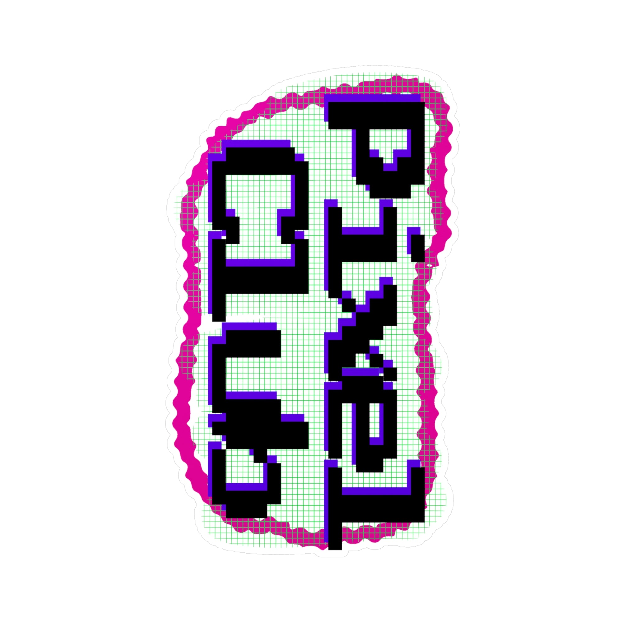 Kiss-Cut Vinyl Pixel Club Decals