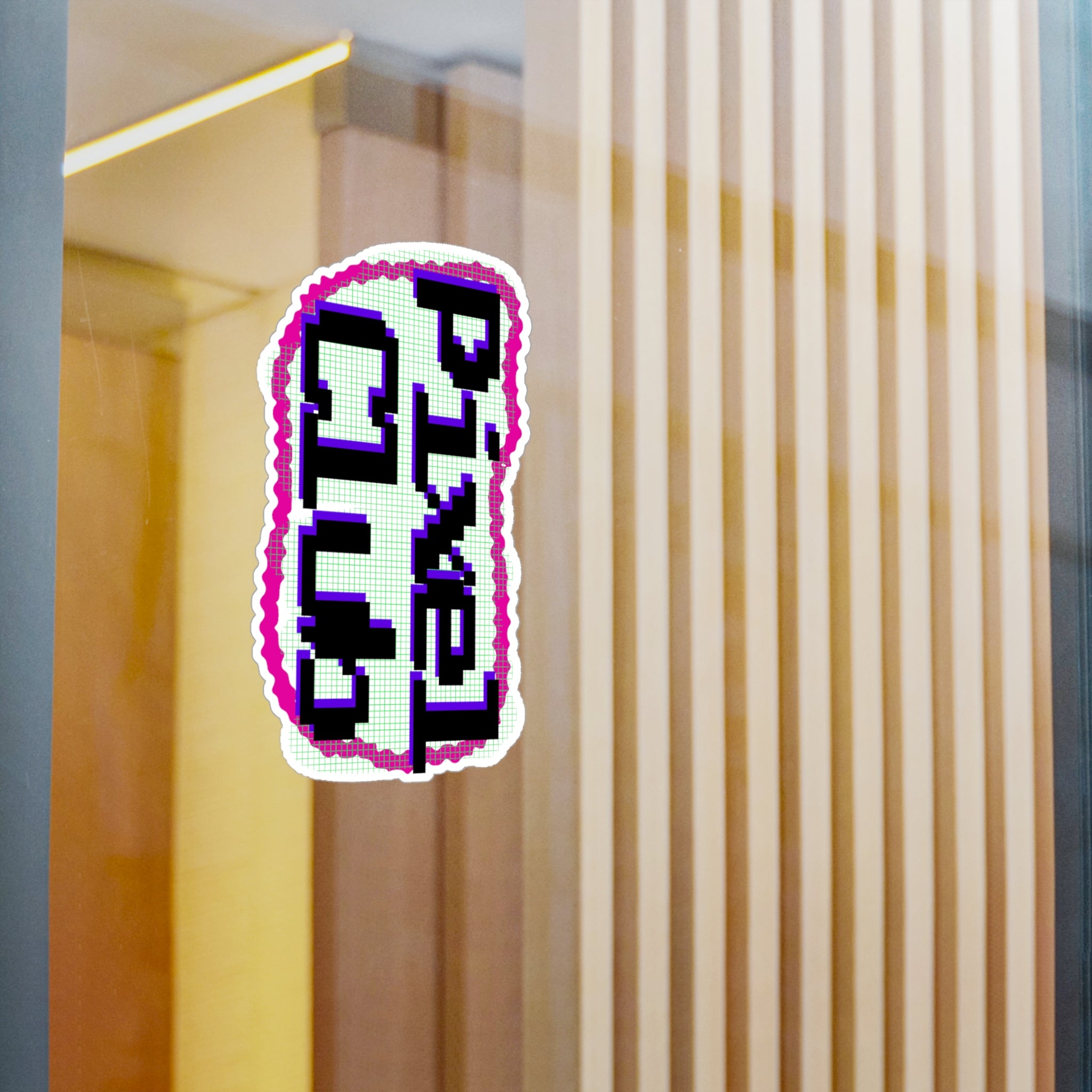 Kiss-Cut Vinyl Pixel Club Decals