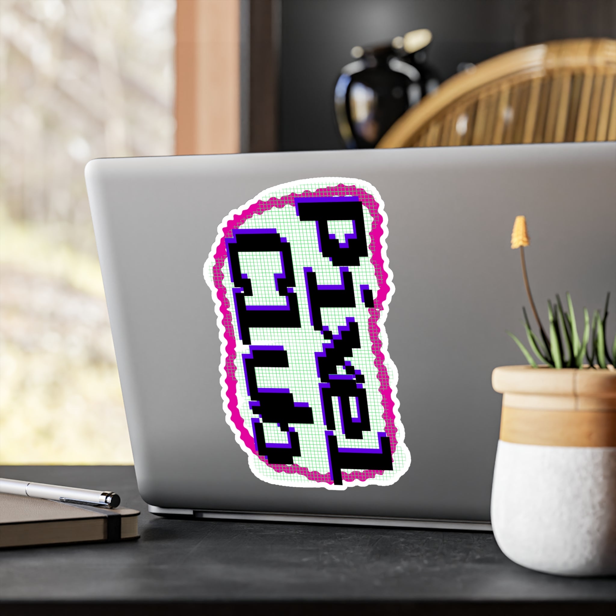 Kiss-Cut Vinyl Pixel Club Decals