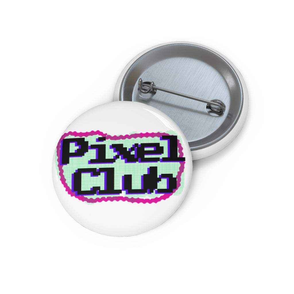 Pixel Club Pin Buttons