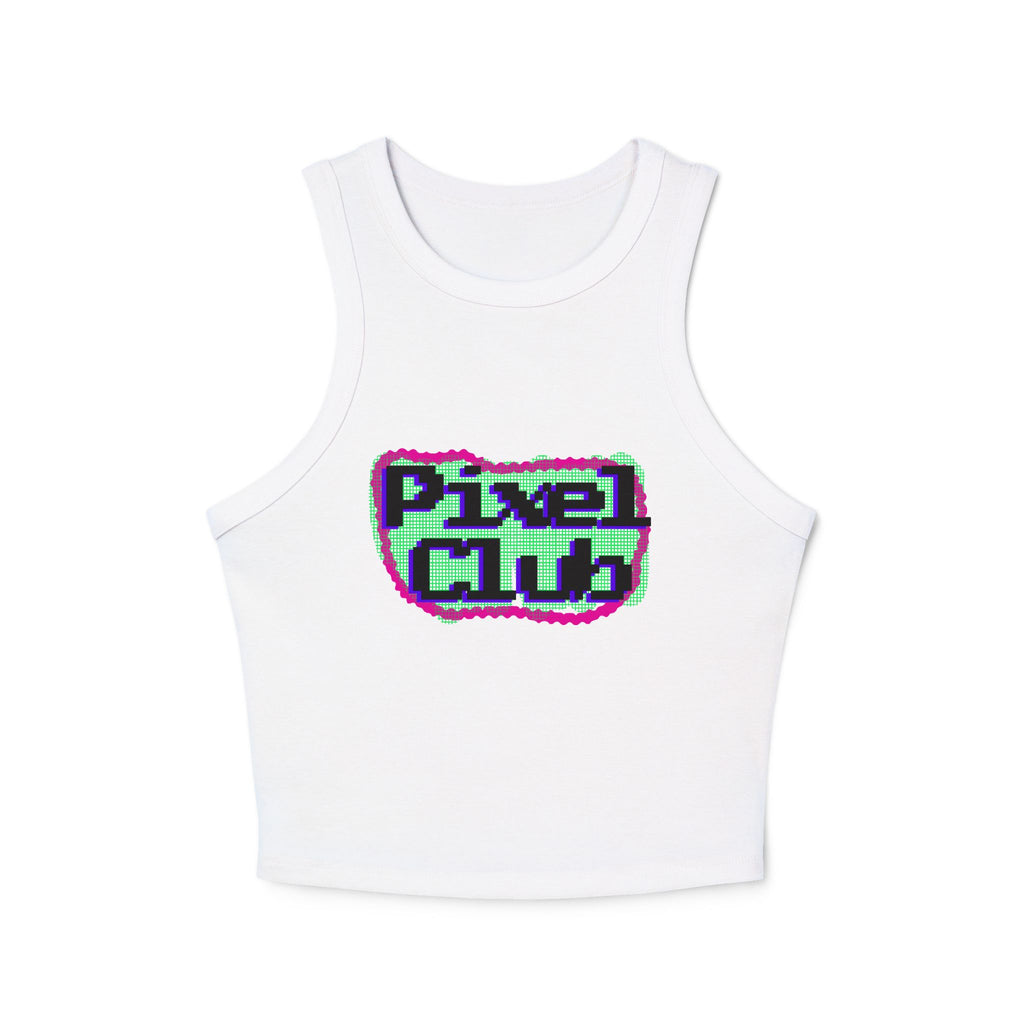 Women's Micro Rib Racer Pixel Club Tank Top