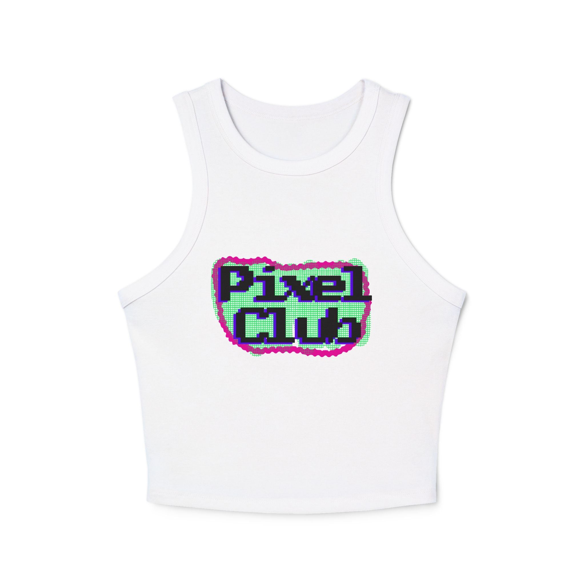 Women's Micro Rib Racer Pixel Club Tank Top
