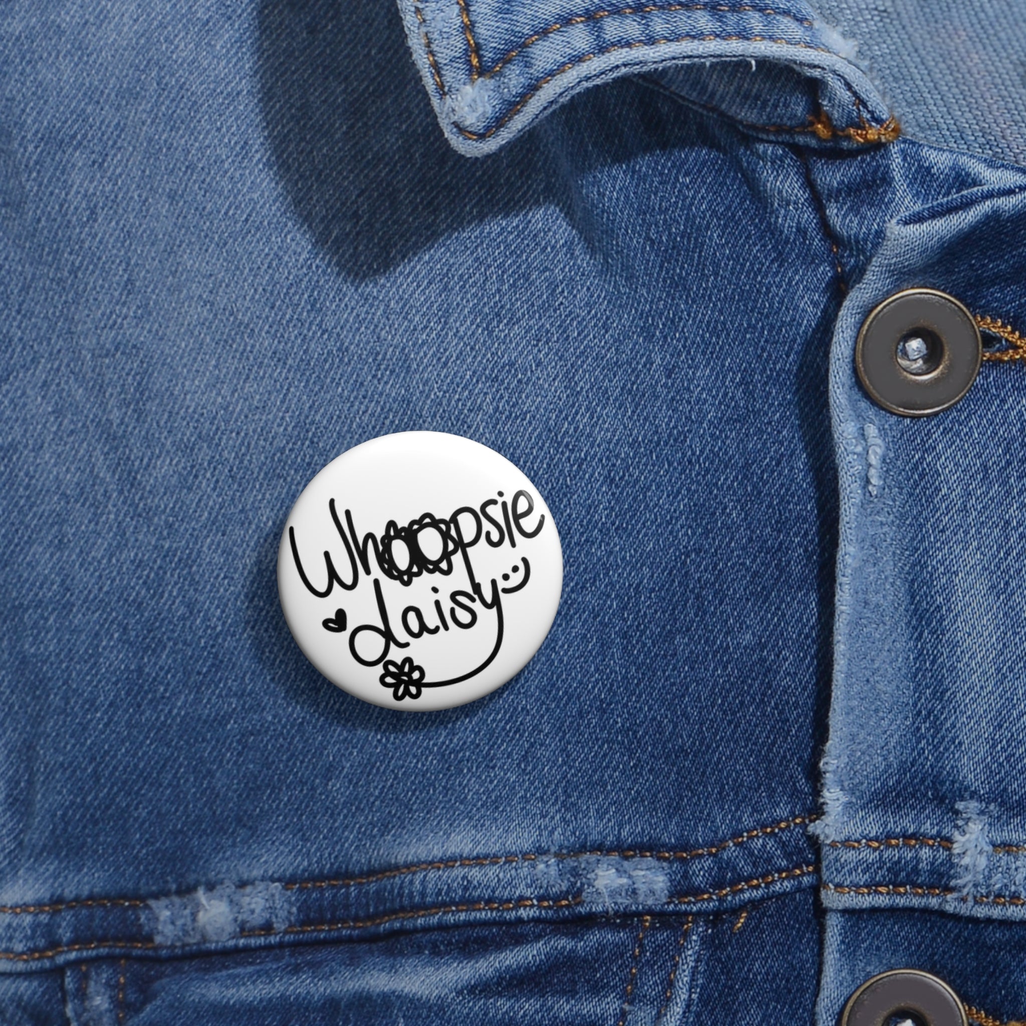 Whoopsie Daisy Pin Buttons