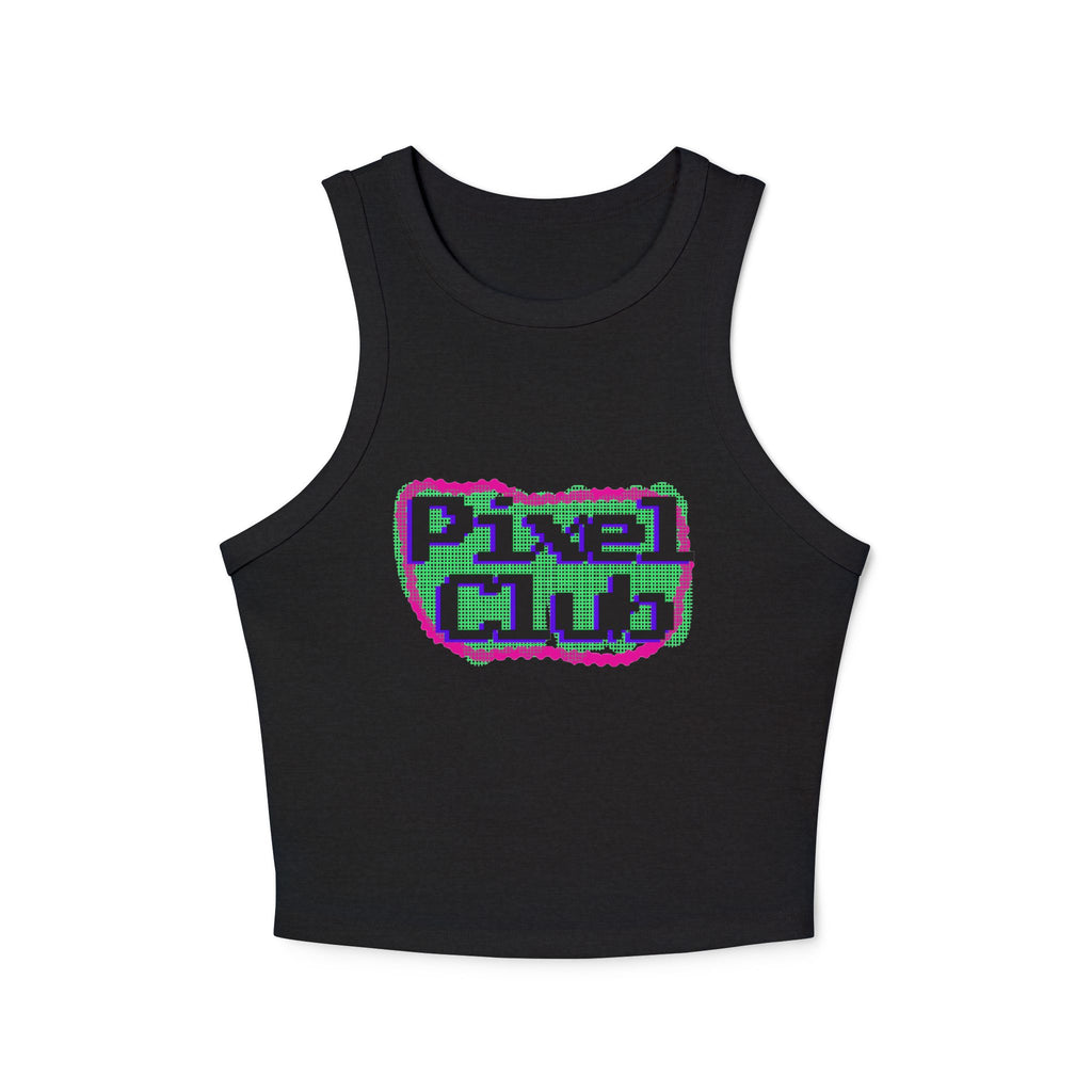 Women's Micro Rib Racer Pixel Club Tank Top