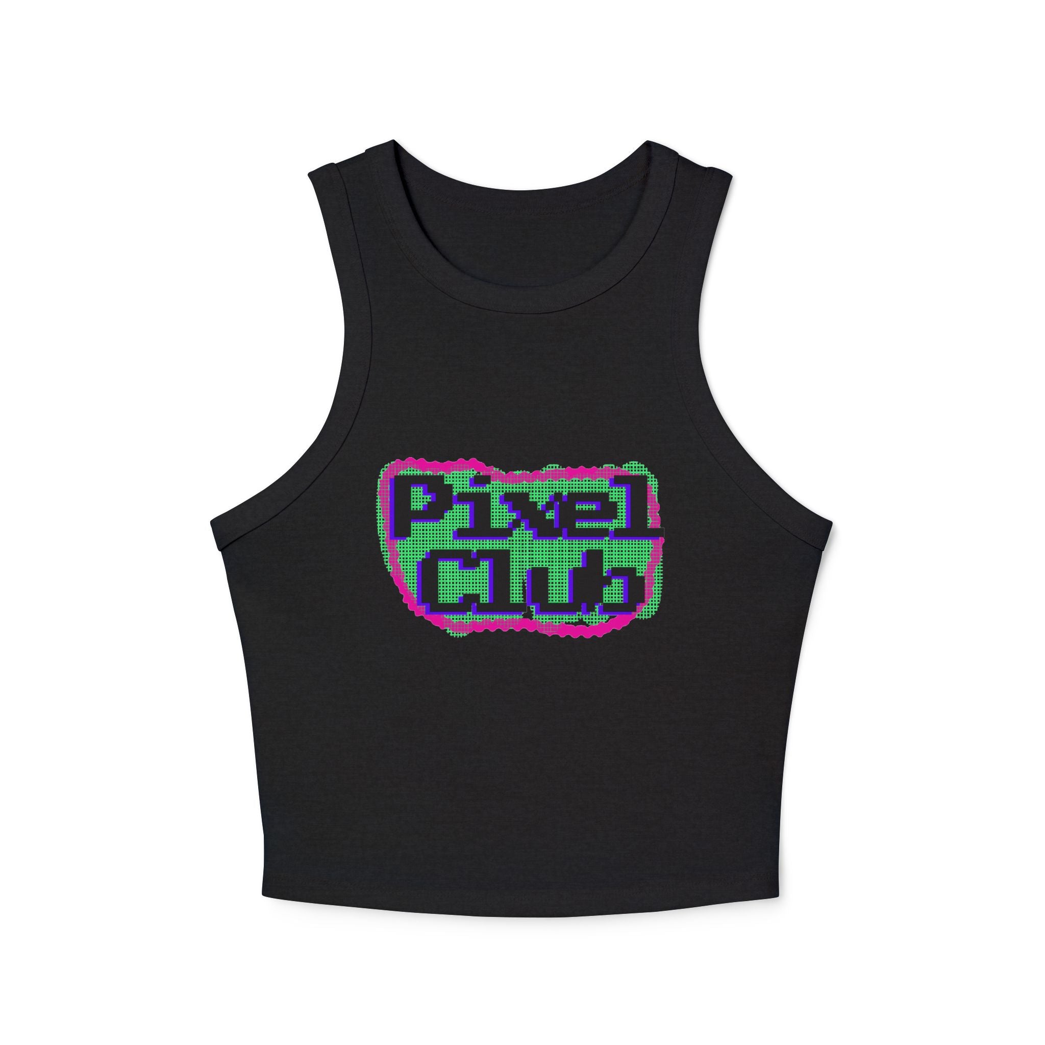 Women's Micro Rib Racer Pixel Club Tank Top