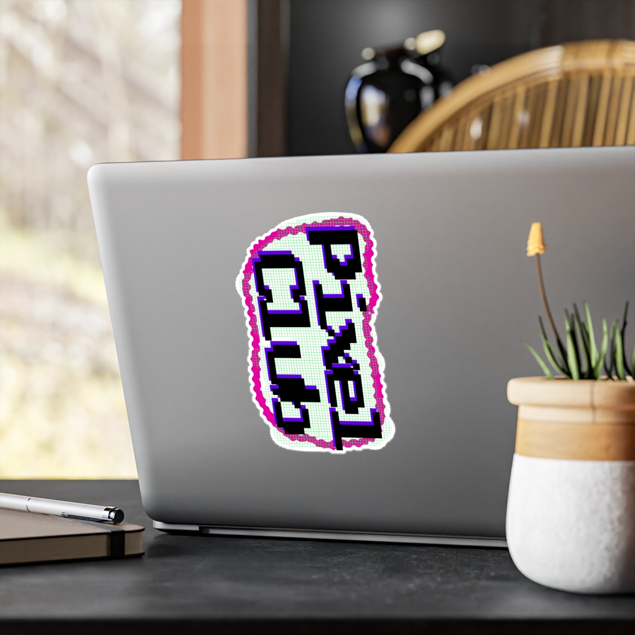 Kiss-Cut Vinyl Pixel Club Decals