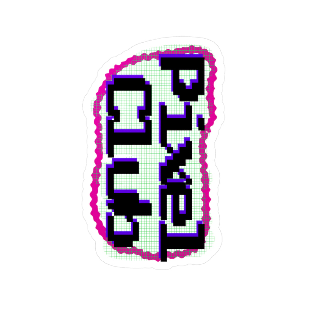 Kiss-Cut Vinyl Pixel Club Decals