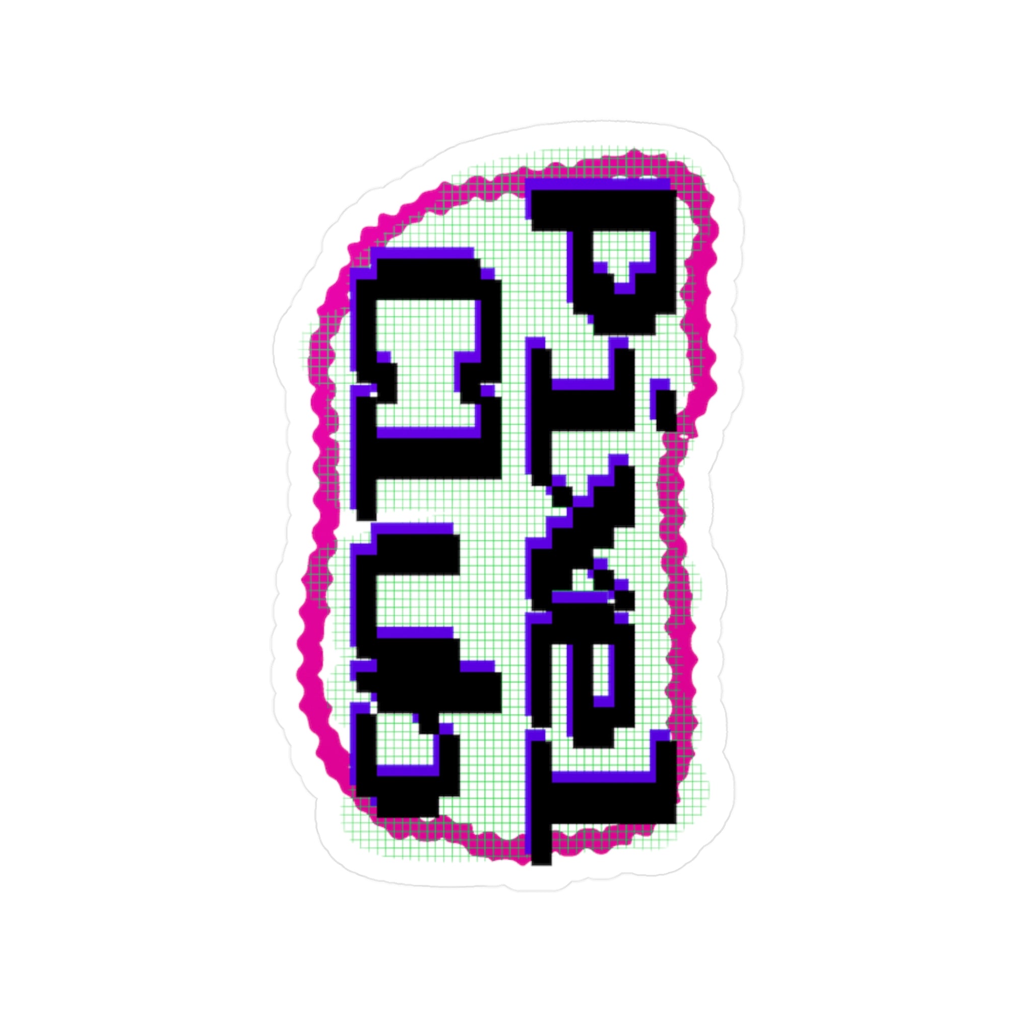 Kiss-Cut Vinyl Pixel Club Decals
