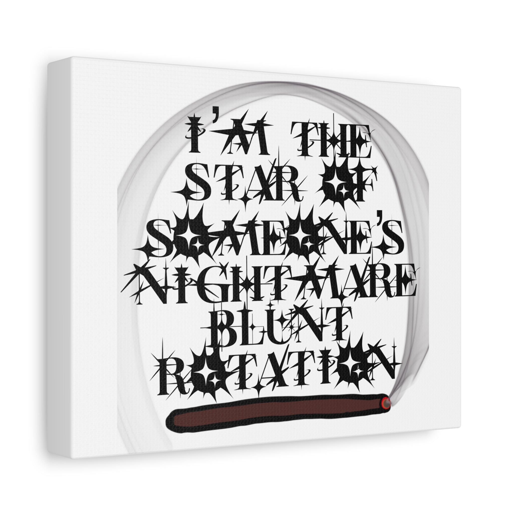 Nightmare Blnt Rotation Matte Canvas, Stretched, 1.25"