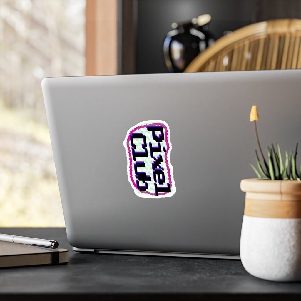 Kiss-Cut Vinyl Pixel Club Decals