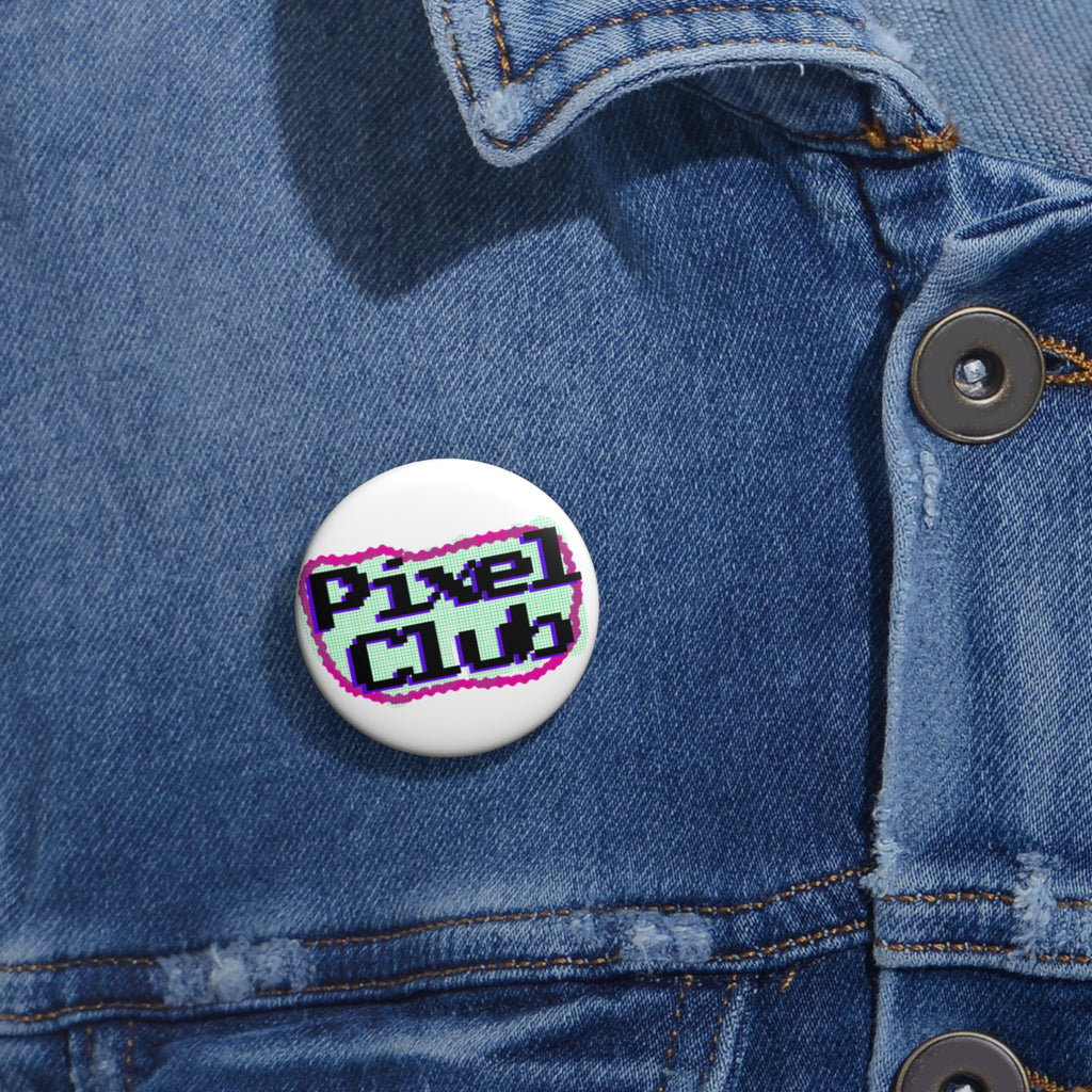 Pixel Club Pin Buttons