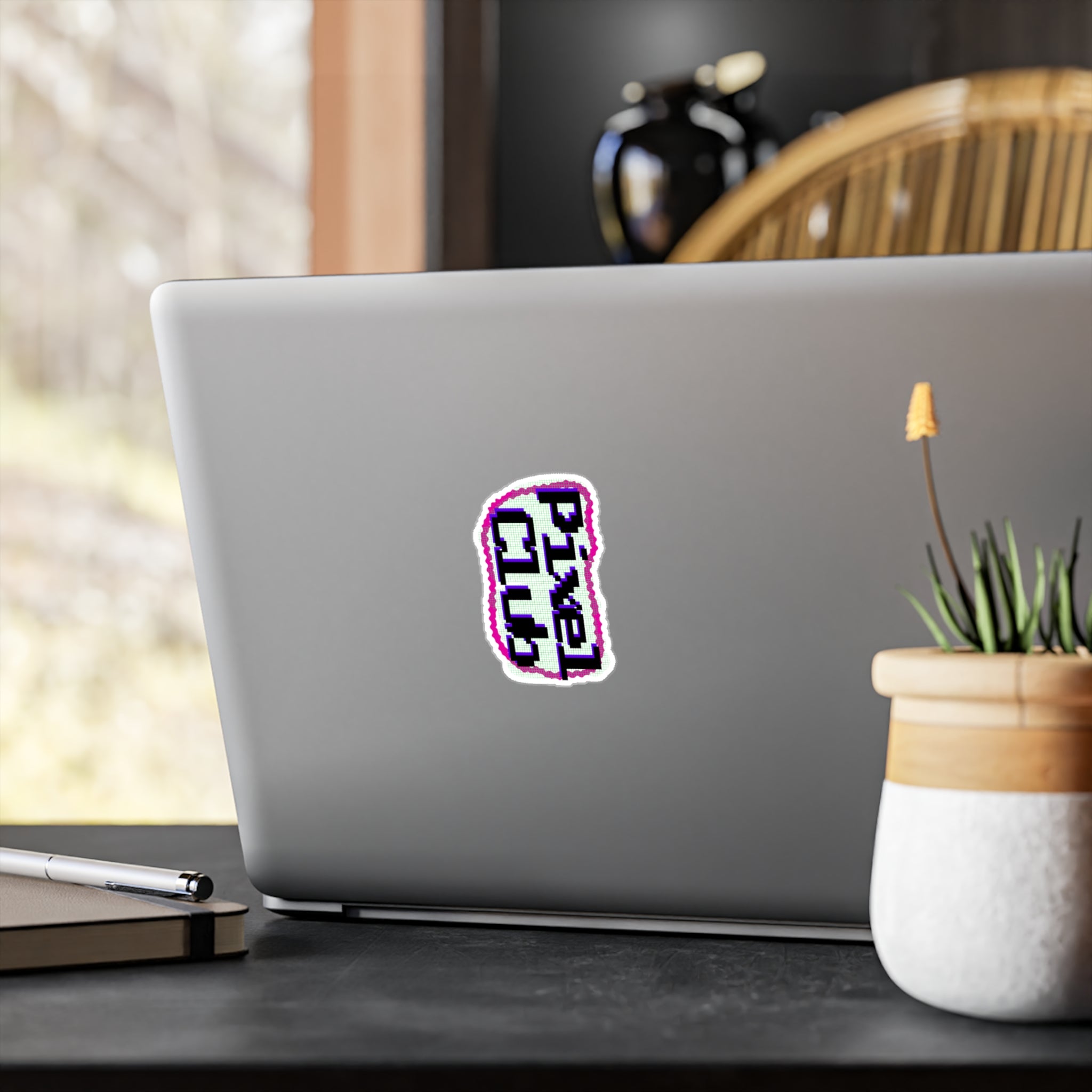 Kiss-Cut Vinyl Pixel Club Decals